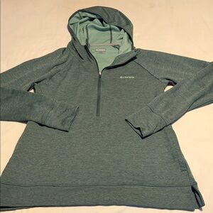 Simms Insect Shield Green Long Sleeve Pullover